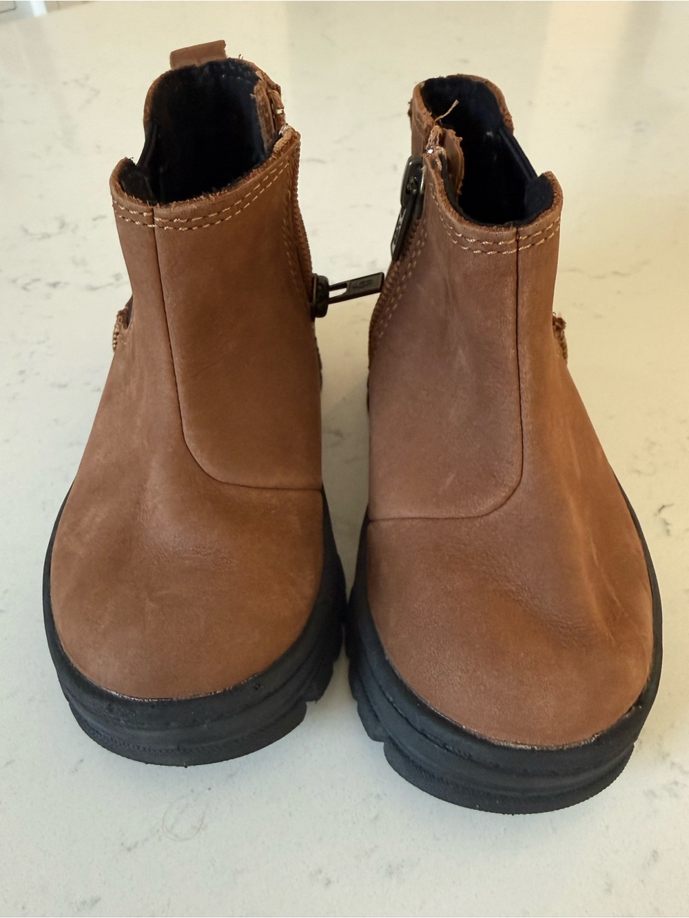 Kids Brown Chelsea Style Ugg Boots